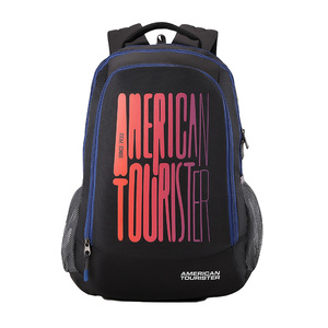 American Tourister Polyester School Backpack, 32.5 L, Black, FF9X09003