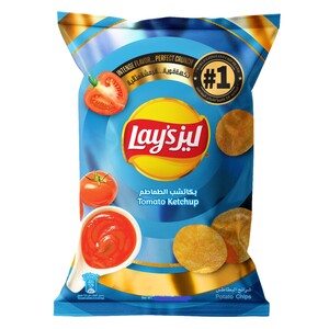 Buy Lays Tomato Ketchup Potato Chips 155 g Online at Best Price | Potato Bags | Lulu Kuwait in Saudi Arabia