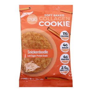 321Glo Collagen Cookie, Snickerdoodle, 48 g