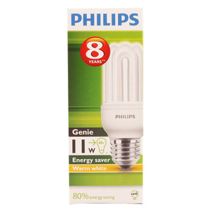 فيليبس لمبة توفير الطاقة 11 واط E27 أبيض دافئ