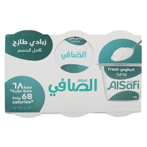 اشتري قم بشراء الصافي زبادي طازج كامل الدسم 6 × 170 جم Online at Best Price من الموقع - من لولو هايبر ماركت Plain Yoghurt في السعودية