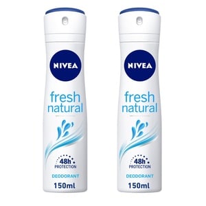 Nivea Deodorant For Women Fresh Natural Spray Value Pack 2 x 150 ml