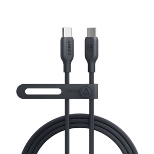 Anker 544 USB-C to USB-C Bio-Based Cable, 140 W, 3ft/0.9 m, Black, A80F1H11