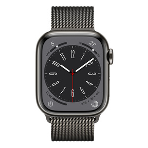 Apple Watch Series 8 GPS + Cellular, 41 mm, Graphite Stainless Steel Case with Graphite Milanese Loop