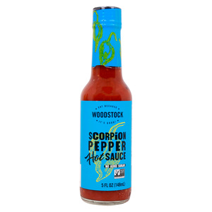 Buy Woodstock Scorpion Pepper Hot Sauce, 5 OZ (148 ml) Online at Best Price | Sauces | Lulu Kuwait in Kuwait