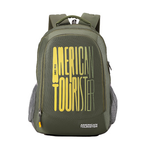American Tourister Polyester School Backpack, 32.5 L, Olive, FF954003