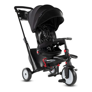 Smart Trike Fold Tricycle Stroller, For 6 months+ with 5 Point Harness, Black, 5501100