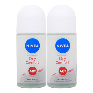 Nivea Dry Comfort 48 hr Dual Protect Roll On 2 x 50 ml