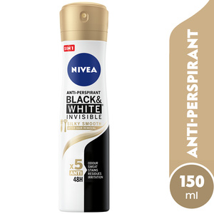 Nivea Antiperspirant Spray Black & White Silky Smooth 150 ml