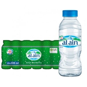 Buy Al Ain Bottled Drinking Water 20 x 200 ml Online at Best Price | Mineral/Spring water | Lulu Kuwait in Kuwait
