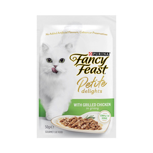 Fancy Feast Petite Delights With Grilled Chicken In Gravy 50g