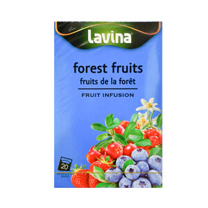 لافينا شاي اعشاب طبيعية بنكهة فاكهة الغابة ، 20 كيس