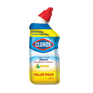 Clorox Toilet Bowl Cleaner Bleach Lemon 500ml X 2's
