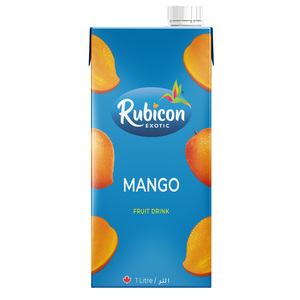 Buy Rubicon Exotic Mango Fruit Drink 1 Litre Online at Best Price | Fruit Juice Tetra | Lulu Kuwait in Kuwait