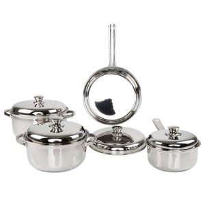 Chefline Stainless Steel Cookware Set, 8 Pcs, BNGLDH8
