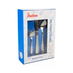 Chefline Stainless Steel Cutlery Set, 24 pcs, FT-G017