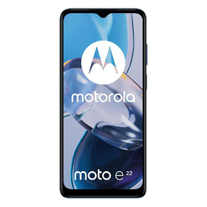 Motorola Moto E22 Dual Nano SIM 4G Smartphone, 4 GB RAM, 64 GB Storage, Crystal Blue