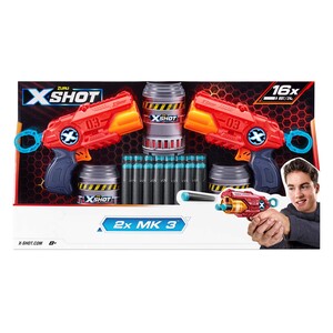 X-Shot Excel Mk-3 Double Pack, Assorted, XS-36432-A