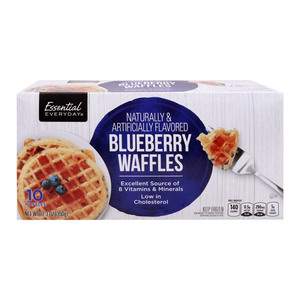 Essential Everyday Blueberry Waffles, 10 pcs, 12.3 oz (350 g)