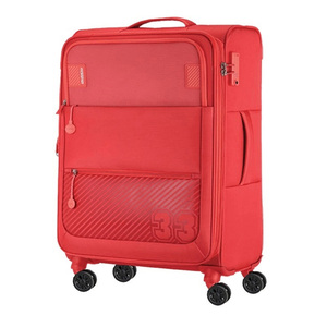 American Tourister Majores 4 Wheel Soft Trolley with TSA Combination Lock, 83  cm, Wine Berry