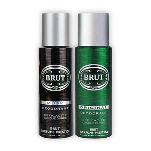 Brut Original + Musk Deodorant, 200 ml, 2 pcs