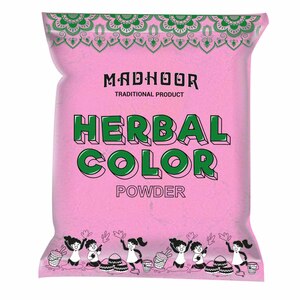 اشتري قم بشراء Madhoor Holi Herbal Color Powder 100g Assorted Online at Best Price من الموقع - من لولو هايبر ماركت Other Accessories في الامارات