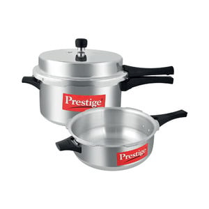 Prestige Aluminium Pressure Cooker 5.5Ltr + Pan