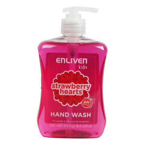 Buy Enliven Strawberry Hearts Antibacterial Handwash 500 ml Online at Best Price | Liquid Hand Wash | Lulu Kuwait in Kuwait