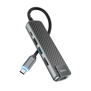 Hoco 5-in-1 USB-C Multimedia Adapter, HB23