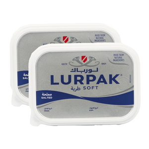 Lurpak Soft Salted Butter Tub 2 x 400 g