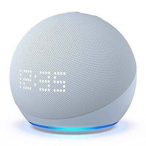 Amazon Echo Dot with Clock (5th Gen, 2022 Release) Smart Speaker with Alexa -Cloud Blue