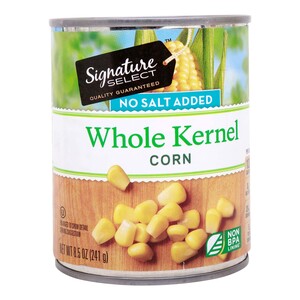 Buy Signature Select No Salt Added Whole Kernel Corn 241 g Online at Best Price | Cand Whl.Kernel Corn | Lulu Kuwait in Kuwait