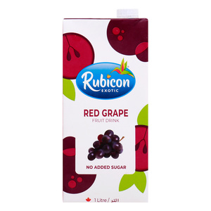 Rubicon No Added Sugar Red Grape Fruit Drink 1 Litre