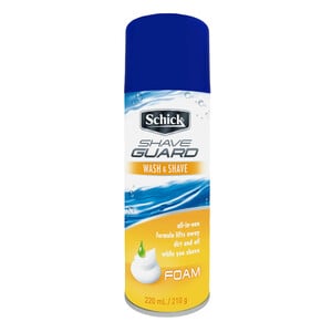 Schick Shave Guard Wash & Shave Foam 220 ml