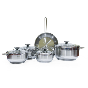 Berlin Stainless Steel Cookware Set, 9 pcs, BER204
