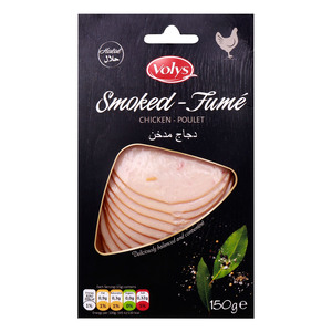 Volys Smoked Fume Chicken-Poulet, 150 g