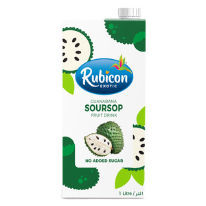 Buy Rubicon Exotic No Added Sugar Guanabana Soursop Fruit Drink 1 Litre Online at Best Price | Fruit Juice Tetra | Lulu KSA in Kuwait