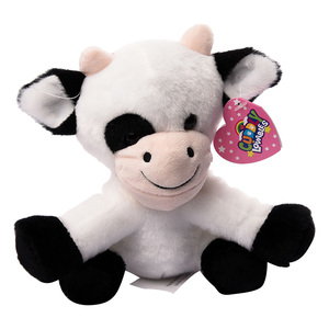 Cuddly Lovables Cow Plush Toy, Black/White, CL33