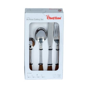 Chefline Stainless Steel Cutlery Set, JCNC-211, 24 pcs