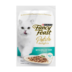 Fancy Feast Petite Delights With Grilled Tuna In Gravy 50g