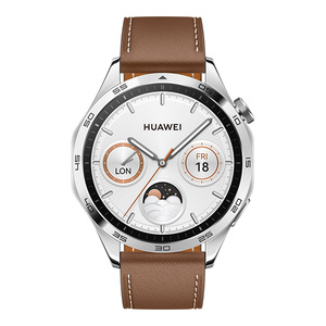 PRE-ORDER Huawei Smart Watch GT 4, 46 mm, Brown Leather Strap, Phoinix-B19L
