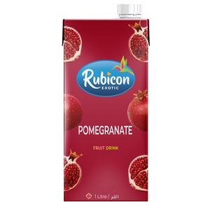 Buy Rubicon Exotic Pomegranate Fruit Drink 1 Litre Online at Best Price | Fruit Juice Tetra | Lulu Kuwait in Kuwait