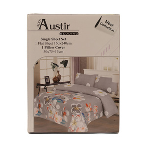 Austir Bed Sheet Single 2pcs 22-01 Assorted Colours & Designs