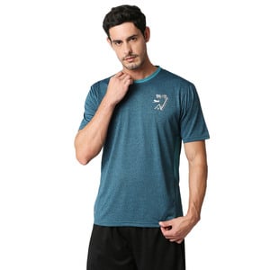 Black Panther Men's Sports Short Sleeve Active Wear T-Shirt, ECO 10103HXC, Teal Mel, M