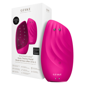 Geske 8 in 1 Sonic Thermo Facial Brush & Face Lifter, Magenta, GK000006MG01