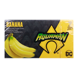 Aquaman Sugar Free Bubble Gum Banana, 14.5 g