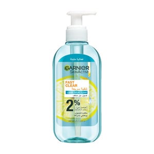 Garnier Skin Active Fast Clear Gel Wash 2% 200 ml