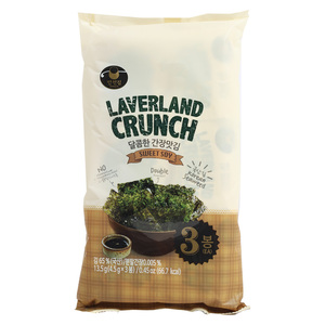Laverland Crunch Korean Seaweed Snack Sweet Soy 13.5 g