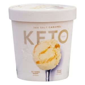 Keto Pint No Added Sugar Sea Salt Caramel Ice Cream 473 ml
