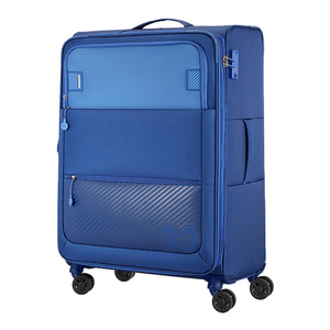امريكان توريستر حقيبة سفر بعجلات مرنة ماجورز مع قفل TSA، 83 سم، أزرق